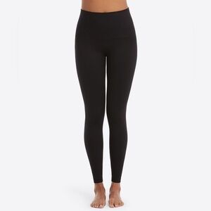SPANX LOOK AT ME NOW SEAMLESS Black High Rise LEGGINGS